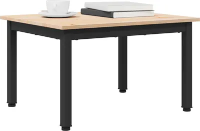 Image de Table basse Naturel 60 x 50 x 36 cm Bois de pin massif