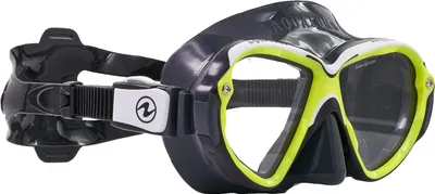 Produktbild von AquaLung Reveal Ultrafit - Zweiglas Tauchmaske in 3 Größen, Farbe:schwarz/gelb, Größe:L