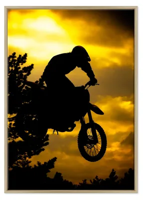 Productafbeelding van Canvas Afbeelding met Lijst, Motorcross Thema