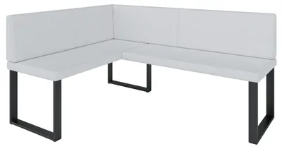 Produktbild von Eckbank Akiko NINA Metal [] -128x168 LINKS-SOFT 17- Kunstleder|Eckbankgruppe für Ihrem Esszimmer|Küche|modern|Sitzecke|Essecke