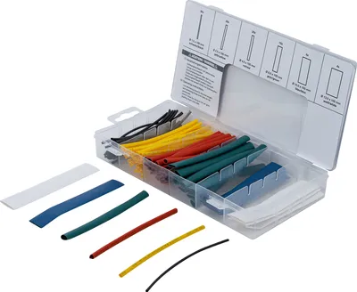 Produktbild von BGS 8123 Schrumpf-Schlauch-Sortiment, farbig, 100-tlg.