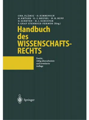 Produktbild von Handbuch des Wissenschaftsrechts