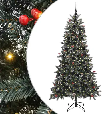 Immagine prodotto di vidaXL Albero di Natale artificiale verde 210 cm PVC, plastica e acciaio