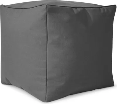 Produktbild von Green Bean® Sitzhocker "Cube" 40x40x40cm mit EPS Perlen Füllung - Fußhocker für Sitzsäcke - Grau
