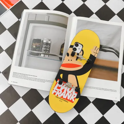 Produktbild von Handy Case Cartoon Skateboard Form Schutz für Iphone Xsmax Gelb Bottom Monkey_i Telefon xsmax