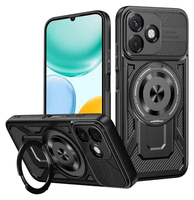 Obrázek produktu pro Techsuit – RuggedCam odolné pouzdro s ochranou fotoaparátu pro Honor X5c Plus – černé