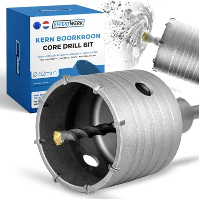 Zdjęcie produktu dla Wiertło koronowe otwornica do betonu - 82 mm - SDS Plus - Hartmetal