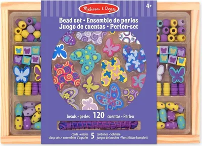 Produktbild von Holzperlen-Set Schmetterlinge