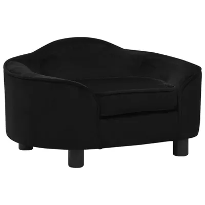 Immagine prodotto di Divano per cani nero 67x47x36 cm in peluche