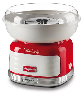 Immagine prodotto di Ariete 2973 - Cotone Candy Party Time - Macchina per Zucchero Filato compatibile con zucchero semolato e caramelle dure - 500 Watt - Rosso