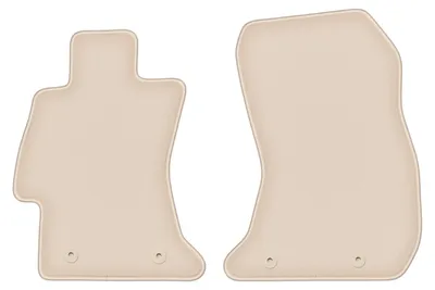 Produktbild von DURBAN Beige Velours-Fußmatten vorne für Subaru Legacy VI Limousine (2014-2019)