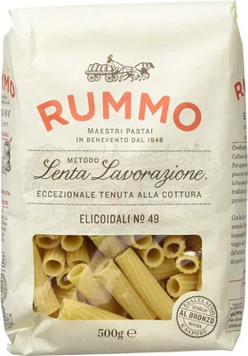 Produktbild von 10x Rummo Elicoidali N. 49 Hartweizengrieß Pasta Italienische Nudeln 500g Packung + Italian Gourmet Polpa di Pomodoro 400g Dose