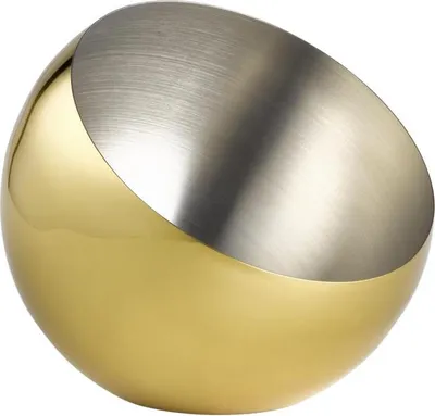 Produktbild von APS 40775 Schale SPHERE, Ø 24 cm, Höhe 21 cm, 2 Liter, Edelstahl, Gold-Look