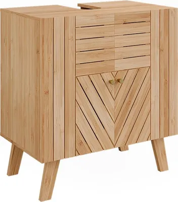 Immagine prodotto di Mobiletto per lavabo Vicco Lucie Bambù 60 x 65 cm con 2 porte, Model 50122