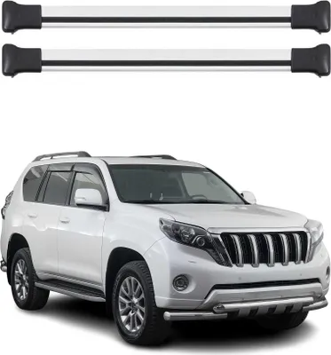Immagine prodotto di Barre portatutto trasversali per Toyota Land Crusier Prado 2018-2020 Alluminio Grigio