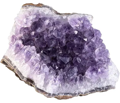 Produktbild von Natürliche Amethyst Druse Rohstein Unregelmäßig Kristall Cluster Heilstein Dekoration 80-140mm 600-800g