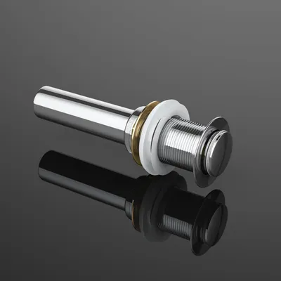 Image de doporro Bonde de Lavabo et Vasque Chromé sans Trop Plein Système de Vidage Pop Up Clic Clac PU05