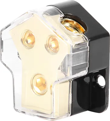 Immagine prodotto di Blocco di distribuzione di energia, portafusibili 2x4Ga Fuori Conduttore stabile in lega plastica 1x1ga per auto