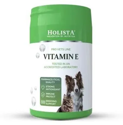 Produktbild von Vitamin E Nahrungsergänzung für Hunde & Katzen 200g – Zellgesundheit & Bewegungsapparat, Antioxidans
