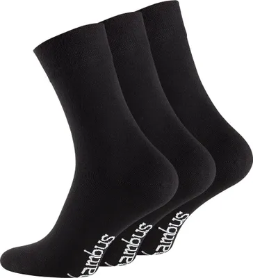 12 Paar Bambus Socken schwarz 43 - 46 Herren Damen antibakteriell reduziert Schweiß  Diabetiker Socken Bambussocken