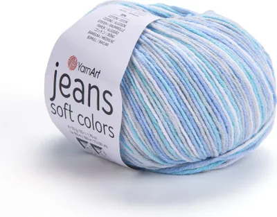 Produktbild von YarnArt Jeans Soft Colors 6203: Weiches Garn für Amigurumi & Mehr, 160m