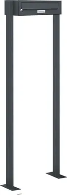 Produktbild von 1er Standbriefkasten Anlage Freistehend RAL 7016 - Anthrazit