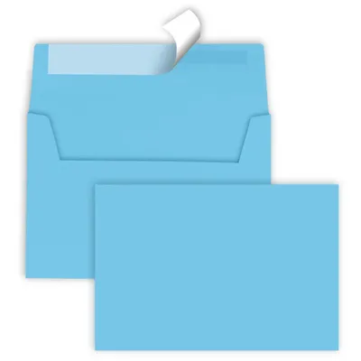 Image de tecno 2100019092 tecno Briefumschläge colors DIN C6 ohne Fenster blau 25 St.