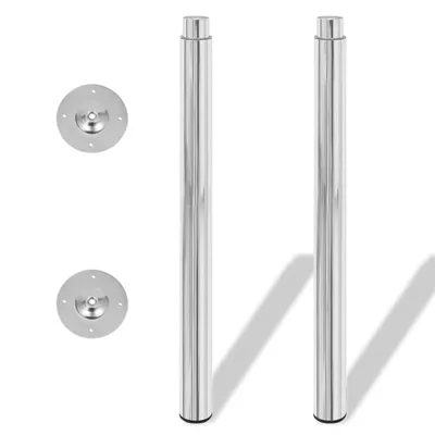 Immagine prodotto di Gambe Telescopiche per Tavolo 4 pz Cromate 710-1100 mm