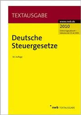 Produktbild von Deutsche Steuergesetze: Online-Nutzung inklusive