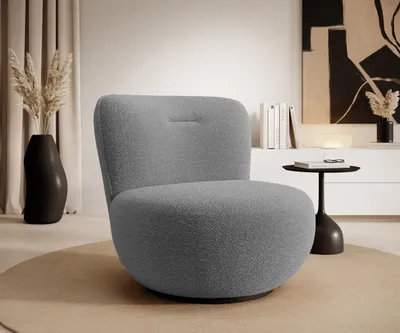 Produktbild von FURMEB24 DREHSESSEL OVO 81 x 85 cm GRAU