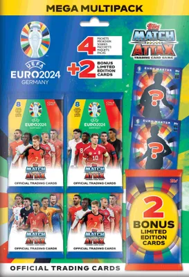 Produktbild von Topps/Merlin UEFA EURO 2024 Trading Cards Mega Multipack