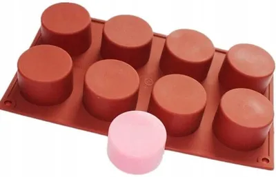 Produktbild von Silikonform für Einzelportionszylinder 60xh35mm