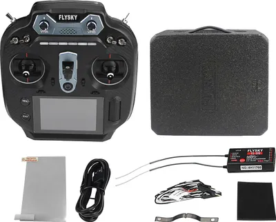 Produktbild von 2.4GHz 16CH Fernsteuerung, 3.5 Zoll IPS Bildschirm Sender mit Empfänger Set für Fernsteuerung Flugzeug Auto Boot Schwarz