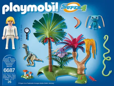 Produktbild von PLAYMOBIL 6687 - Lost Island mit Alien und Raptor