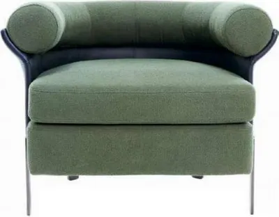 Image de Fauteuil en velours Chaise avec accoudoirs Chaise de cuisine Fauteuil rembourré moderne