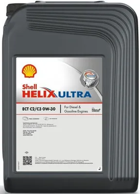 Produktbild von SHELL Helix Ultra ECT C2/C3 für 0W-30 20 Liter Motoröl Motorenöl Synthetisch 504 00 507 00 229.31 229.51 229.52 C30 9.55535-GS1 9.55535-DS1 Öl