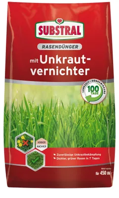 Produktbild von Substral Rasendünger mit Unkrautvernichter für 450 m² 9 kg