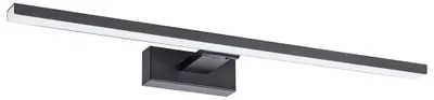Produktbild von LED Spiegel Leuchte 60cm Bad Lampe 8W schwarz rotierbar tralweiß 4000K SEBSON