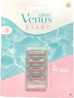 Zdjęcie produktu dla Gillette Venus Start Wymienne ostrza do maszynek dla kobiet, 4 sztuki (PRODUKT Z NIEMIEC)