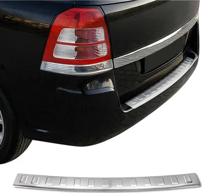 Immagine prodotto di OMAC protezione paraurti per Opel Zafira B 2005-2014 cromo spazzolato acciaio inox V2A