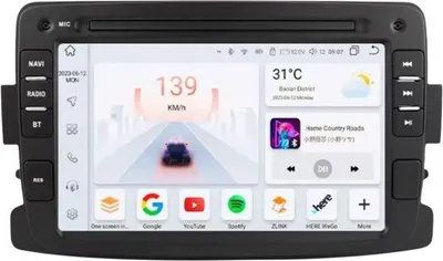 Produktbild von Autoradio mit Bluetooth und CarPlay für Renault / Dacia (Duster, Sandero, Captur, Logan 2, Dokker, Symbol, Xray) – Kompatibel mit Apple und Android – Stereo – Navigationssystem – S-Serie – 4GB RAM / 32GB Speicher