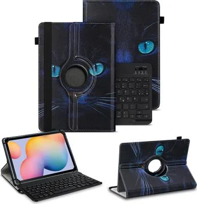 Produktbild von Schutzhülle für Samsung Galaxy Tab A11 Plus Hülle Tasche Bluetooth Tastatur CaseFarben:Motiv 3
