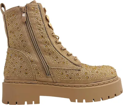 Imagen del producto de La Strada: Botas de cordones para mujer, color beige, estilo casual