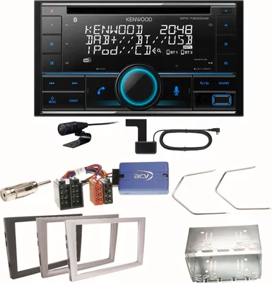 Produktbild von Kenwood DPX-7300DAB Bluetooth DAB Einbauset für Opel Vectra C Signum Corsa Combo
