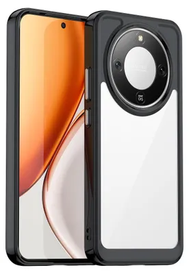 Immagine prodotto di Per Honor Magic 8 Lite Colorful Series Custodia protettiva ibrida in TPU/acrilico Nero
