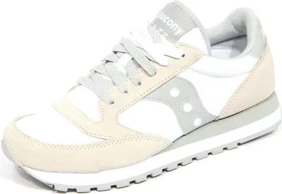 Immagine prodotto di G3802 sneaker men  SAUCONY JAZZ white/grey suede/fabric shoes uomo