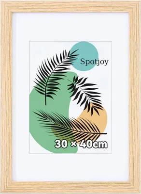 Obrázok produktu pre Spotjoy rám na fotografie 30x40 cm rám na plagáty s paspartou drevený rám akrylové sklo