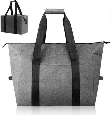 Obrázek produktu pro Izolační, vodotěsná taška na piknik – 10 l – hliníková fólie – ideální na kempování a pikniky – 30 x 17 x 21,5 cm