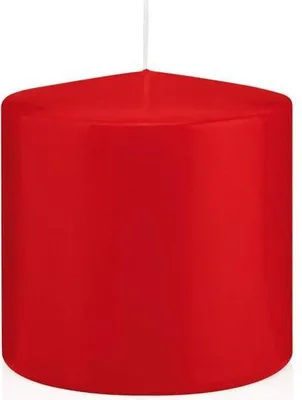 Produktbild von INNA-Glas Wachskerze Maeva, rot, 10cm, Ø 10cm, 79h - Germany - Stumpenkerze - Windlicht Kerze