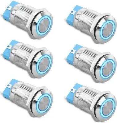 Obrázek produktu pro Kovový spínač 12 V/24 V, vodotěsný, pro lodě a auta